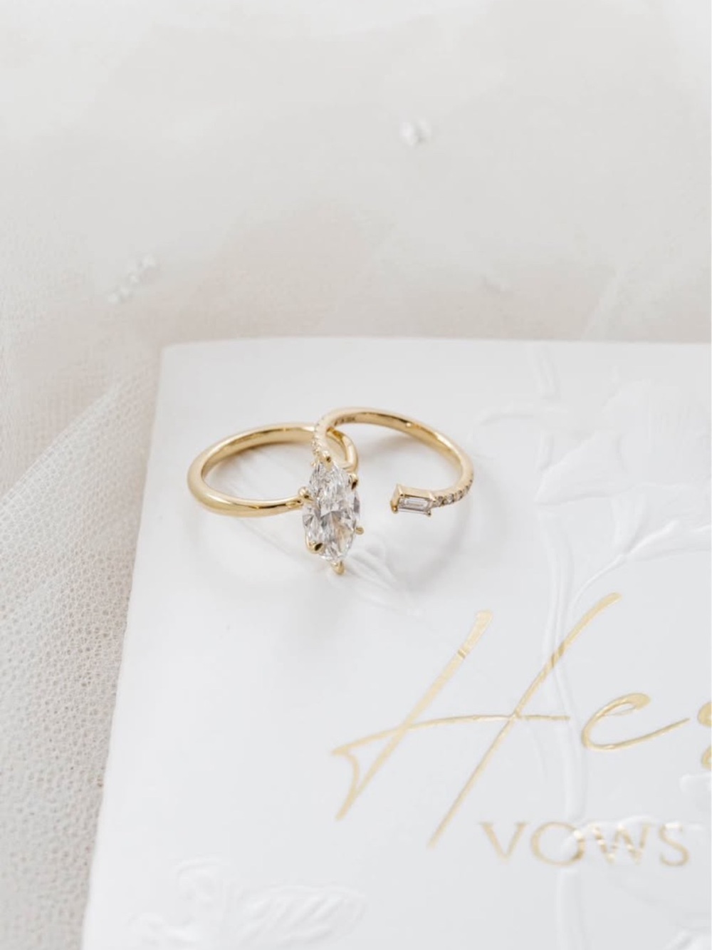 Brilliant Earth Gold Marquise Solitaire Ring 2.26 ct